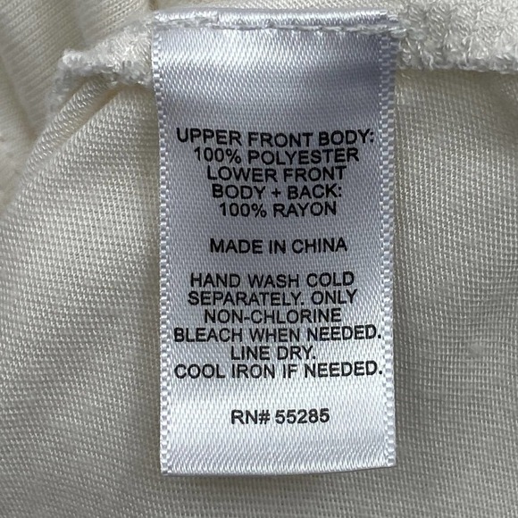 EXPRESS White Embellished Short Sleeve Blouse XS - Picture 10 of 10